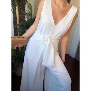 Cropped Wide Leg Jumpsuit